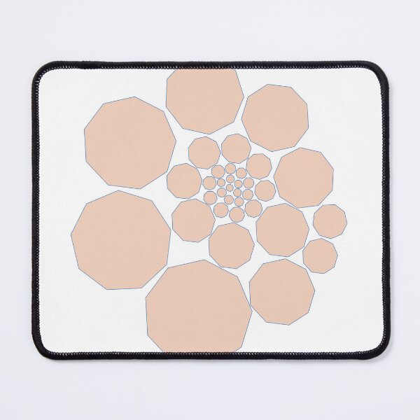 Item preview, Geometric Spiral – Pink - Enneagon Pattern designed and sold by SurfaceLab.