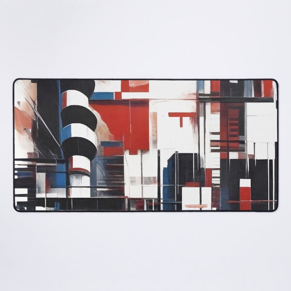 Item preview, Abstract cityscape with geometric shapes designed and sold by Good_Things.