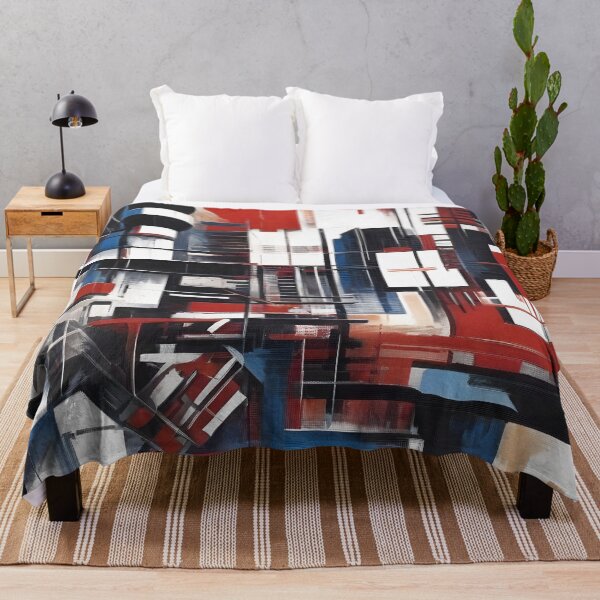 Item preview, Abstract cityscape with geometric shapes designed and sold by Good_Things.
