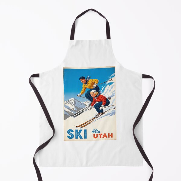 Item preview, Alta Utah Retro Ski Scene Winter Sports Art designed and sold by TeeARTHY.