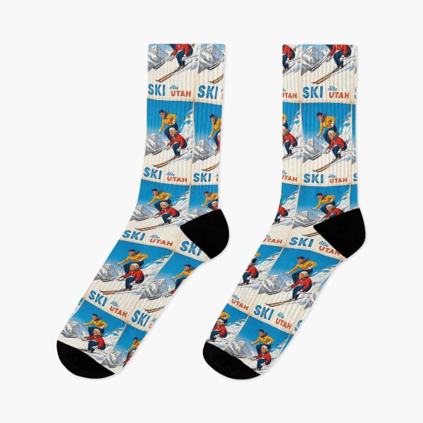 Item preview, Alta Utah Retro Ski Scene Winter Sports Art designed and sold by TeeARTHY.