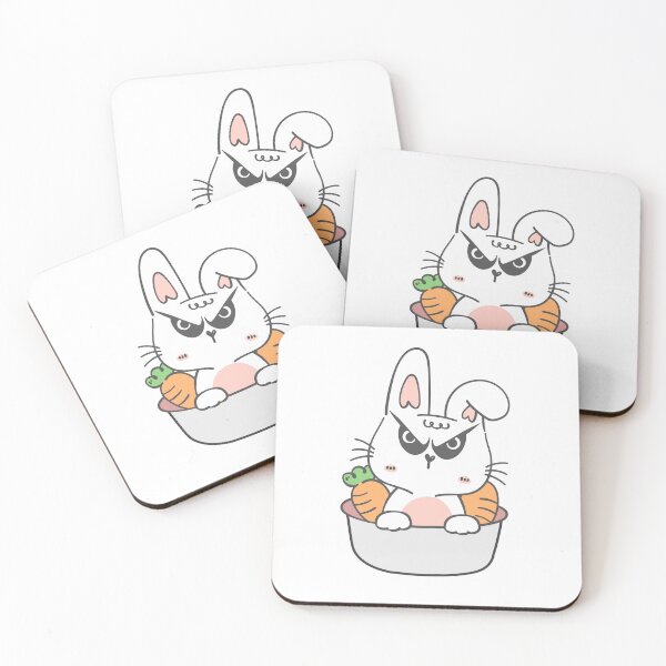 Item preview, Grumpy Bunny in Carrot Bowl designed and sold by ChathuStrokes.