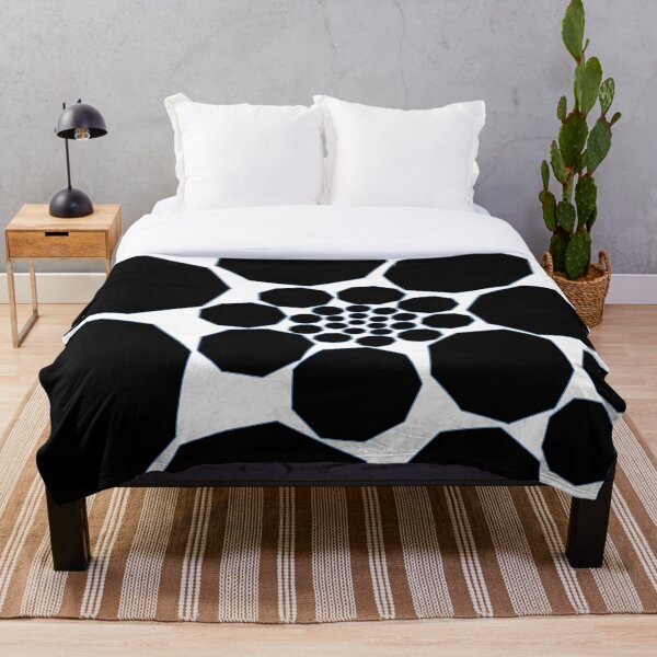 Item preview, Geometric Spiral – Black - Enneagon Pattern designed and sold by SurfaceLab.