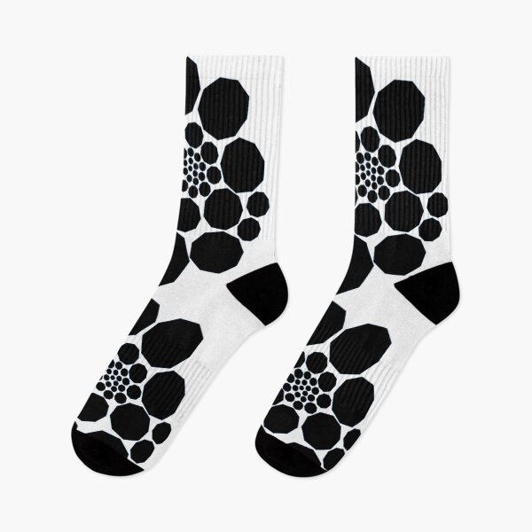 Item preview, Geometric Spiral – Black - Enneagon Pattern designed and sold by SurfaceLab.
