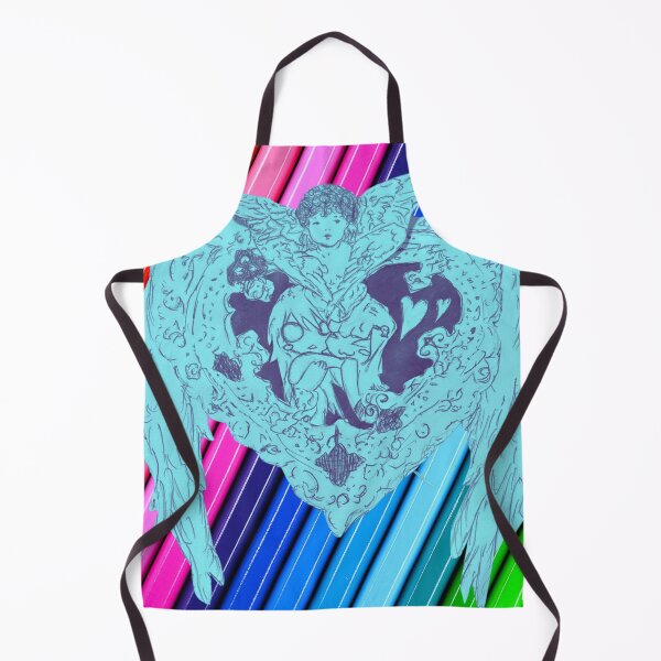 Item preview, Angel Heart with Wings – Whimsical Hand‑Drawn Art designed and sold by BLUESKYDEZIGN .
