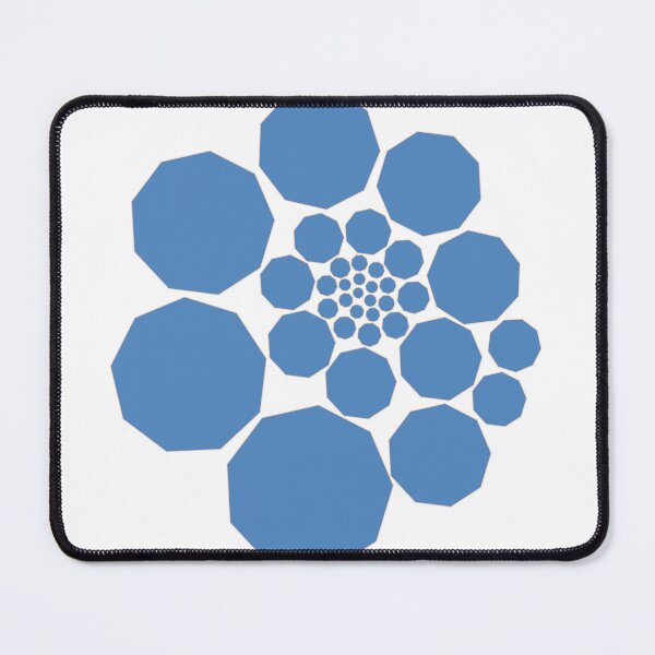 Item preview, Geometric Spiral – Enneagon Pattern - Blue designed and sold by SurfaceLab.