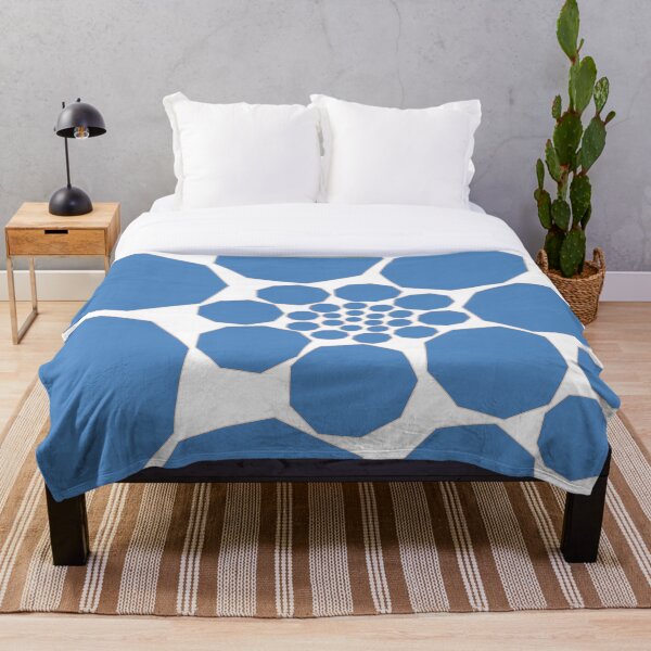 Item preview, Geometric Spiral – Enneagon Pattern - Blue designed and sold by SurfaceLab.