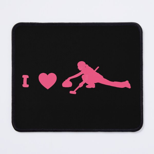 Item preview, I Love Curling Women's Pink designed and sold by theflandonian.