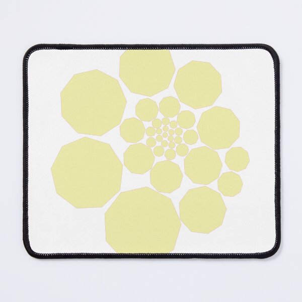 Item preview, Geometric Spiral – Yellow/Pink - Enneagon Pattern designed and sold by SurfaceLab.