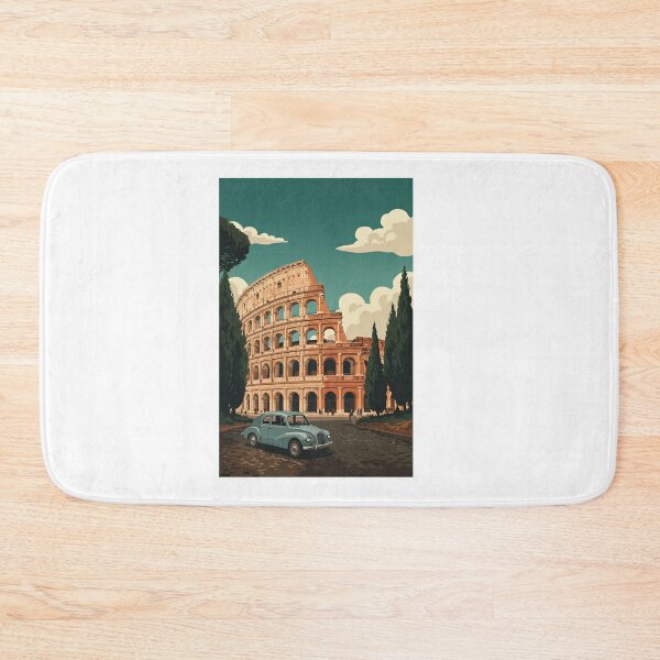 Item preview, Rome Italy Vintage Colosseum Travel Poster designed and sold by TeeARTHY.