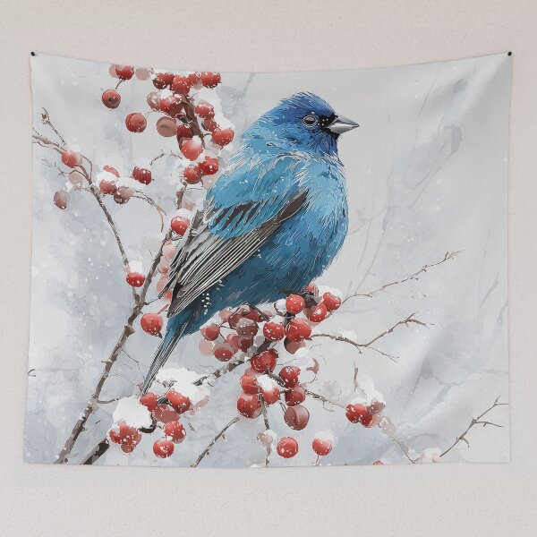 Item preview, Snowflake Serenade with Azure Perch designed and sold by Venon28.