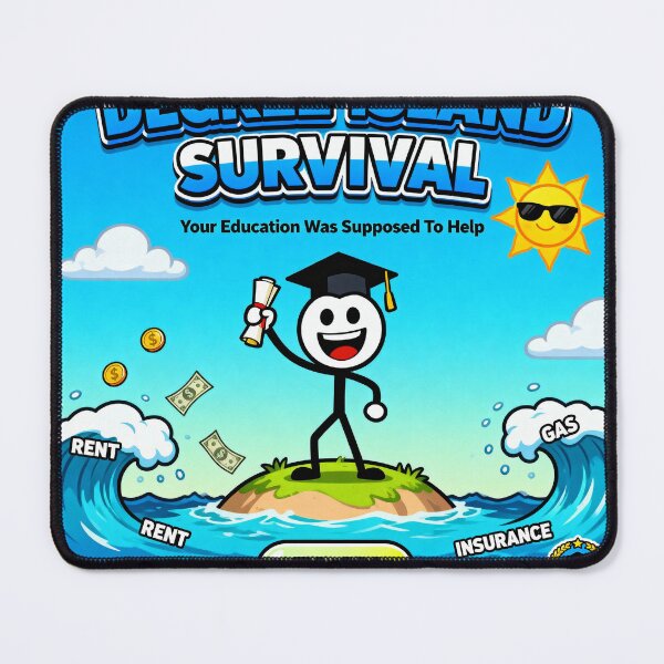 Item preview, Degree Island Survival Flash Game Parody designed and sold by PictorialWhimsy.