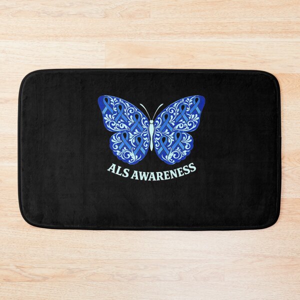 Item preview, ALS Awareness Month Butterfly Blue Ribbon Support Women  designed and sold by clothesy7.