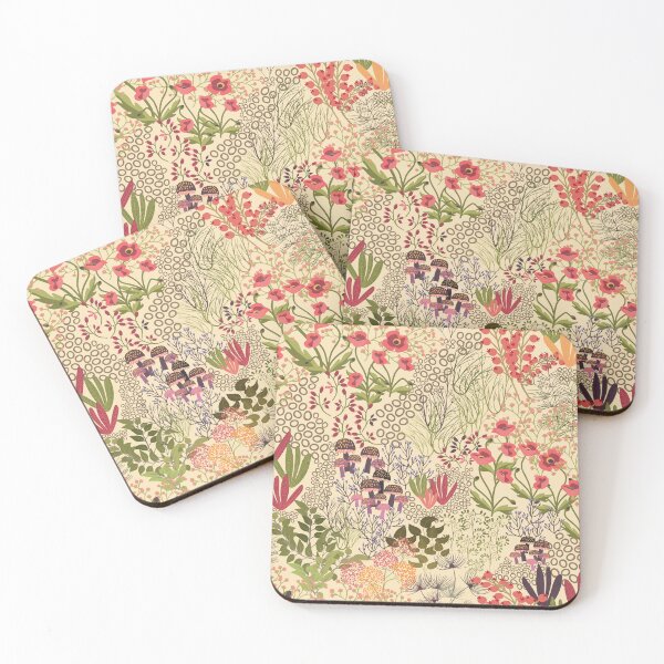 Item preview, Summer Creek | Dappled Sunlight | Florals and Foliage | Illustrated Floral Pattern designed and sold by Annette Chabidon Studio.
