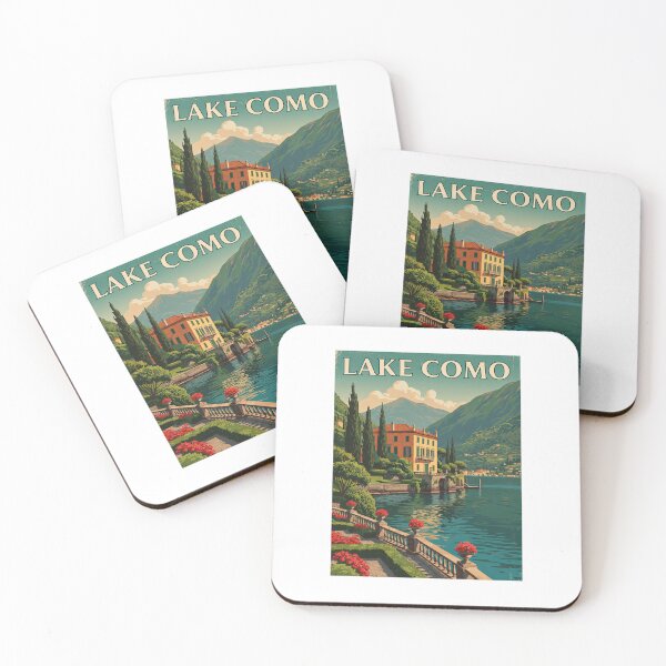 Item preview, Lake Como Italy Vintage Scenic Landscape Art designed and sold by TeeARTHY.