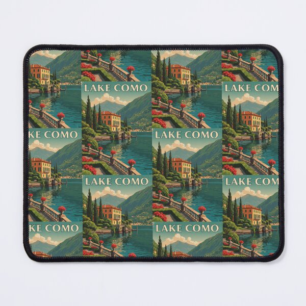 Item preview, Lake Como Italy Vintage Scenic Landscape Art designed and sold by TeeARTHY.
