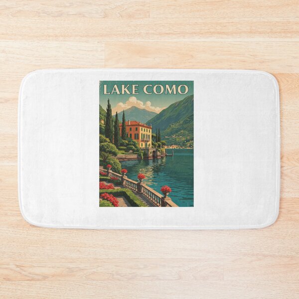 Item preview, Lake Como Italy Vintage Scenic Landscape Art designed and sold by TeeARTHY.