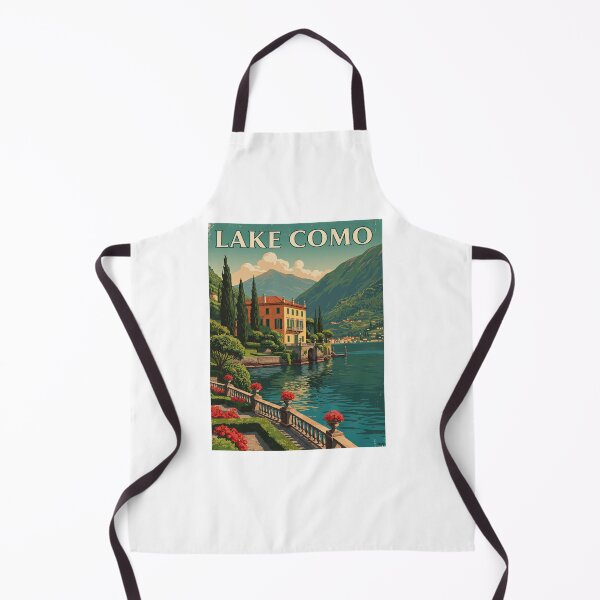 Item preview, Lake Como Italy Vintage Scenic Landscape Art designed and sold by TeeARTHY.
