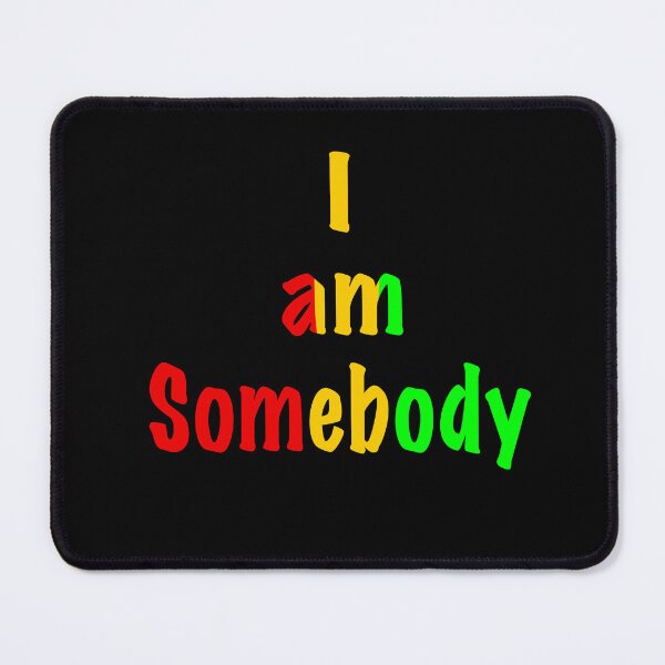 Item preview, I Am Somebody Pan-African Colors Typography Art designed and sold by Artonmytee.