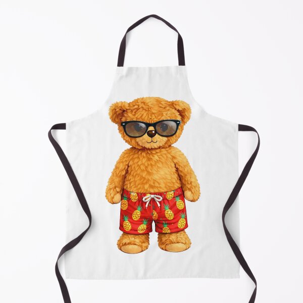 Item preview, Cool Teddy Bear with Sunglasses & Pineapple Swim Shorts - Summer Art ? designed and sold by CuteBear87.