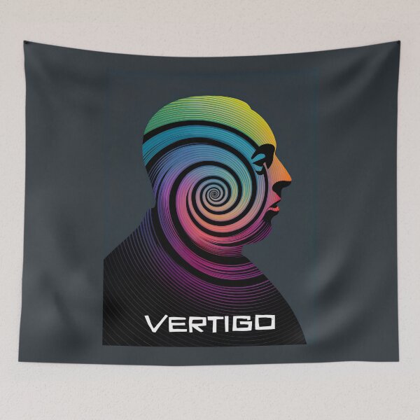 Item preview, Alfred Hitchcock Vertigo fan art Poster – Spiral Thriller Fan Art Print for Classic Cinema Collectors designed and sold by paulo silveira.