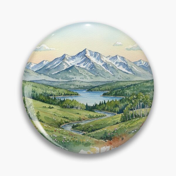 Item preview, Watercolor Northern Utah designed and sold by ButterCreations.