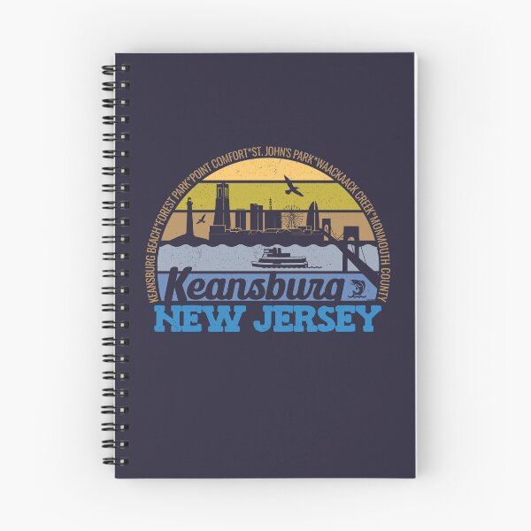 Item preview, Keansburg New Jersey Sunset Retro Vintage Local Pride Logo designed and sold by CRHPOD20.