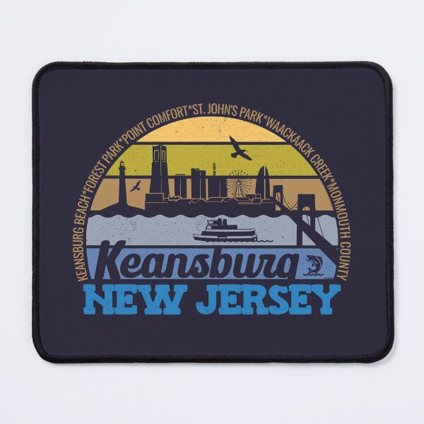 Item preview, Keansburg New Jersey Sunset Retro Vintage Local Pride Logo designed and sold by CRHPOD20.