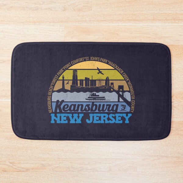 Item preview, Keansburg New Jersey Sunset Retro Vintage Local Pride Logo designed and sold by CRHPOD20.