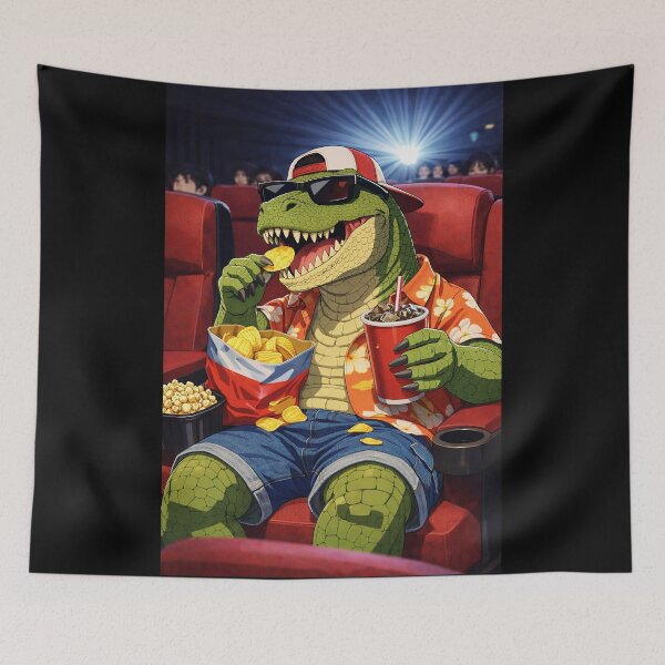 Item preview, Cool Dinosaur at the Movies designed and sold by Green Sama.