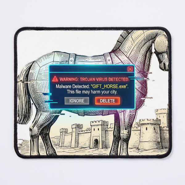 Item preview, Warning Trojan Virus Detected History Meme designed and sold by CICERO'S BURNER ACCOUNT.