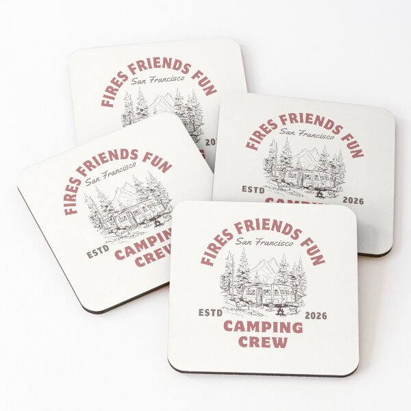 Item preview, Fires Friends Fun Camping Crew designed and sold by LuveraxArt.