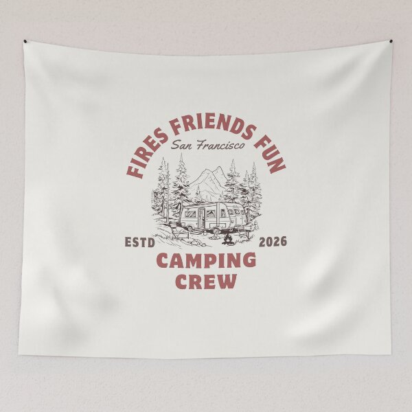 Item preview, Fires Friends Fun Camping Crew designed and sold by LuveraxArt.