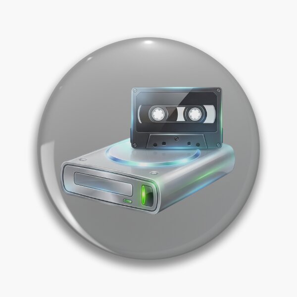 Item preview, Retro Audio Cassette & Hard Drive Icon designed and sold by NostalgiaOS.
