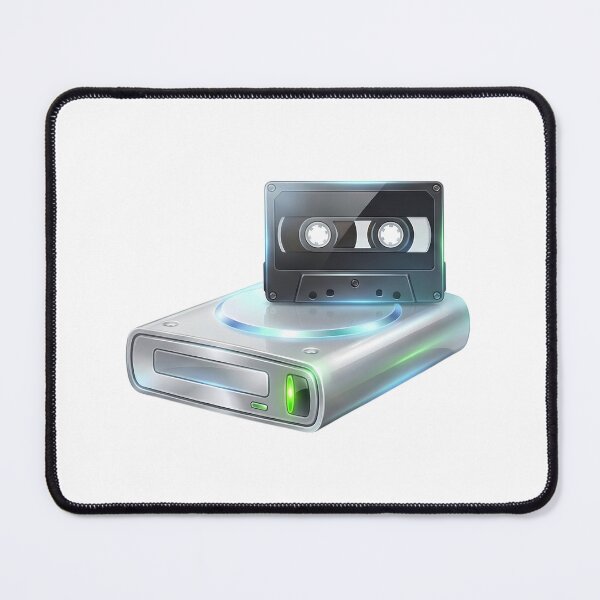 Item preview, Retro Audio Cassette & Hard Drive Icon designed and sold by NostalgiaOS.