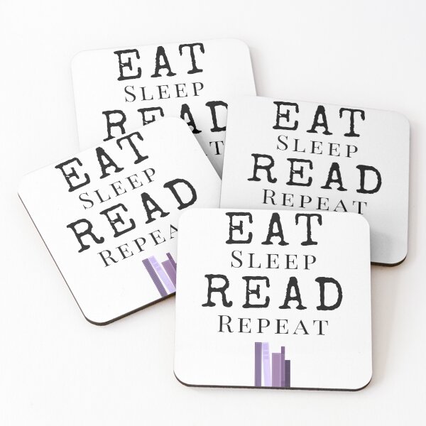 Item preview, Eat Sleep Read Repeat Book Lover Gift Sticker designed and sold by ade-datt.