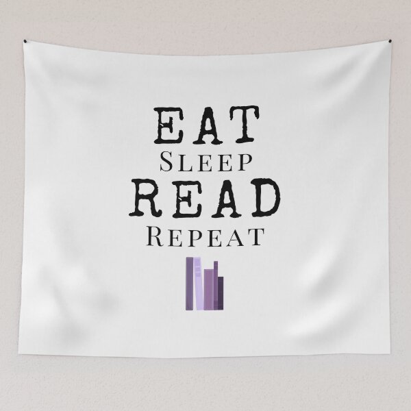 Item preview, Eat Sleep Read Repeat Book Lover Gift Sticker designed and sold by ade-datt.