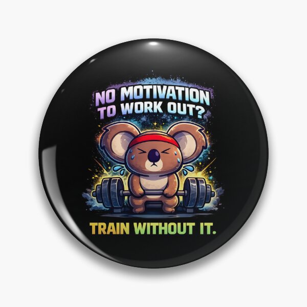 Item preview, No Motivation to Work Out? Train Without It – Funny Koala Gym Shirt designed and sold by SVALANART.