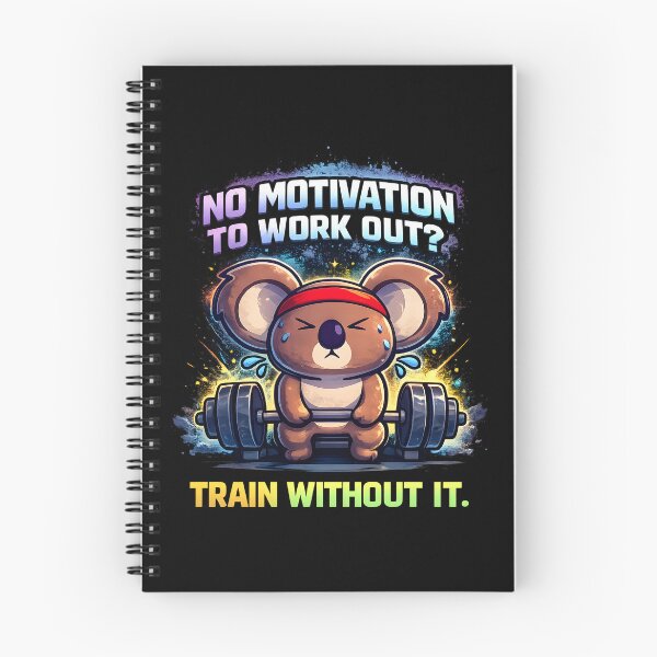 Item preview, No Motivation to Work Out? Train Without It – Funny Koala Gym Shirt designed and sold by SVALANART.