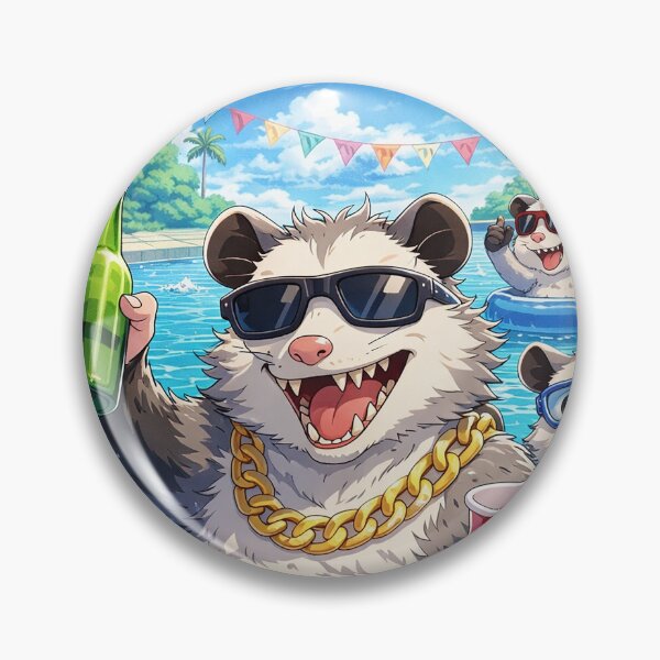 Item preview, Party Raccoon Summer Vibes designed and sold by Green Sama.