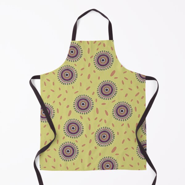 Item preview, Bohemian Sunburst with Hand-Painted Mandalas on green designed and sold by phatlizzardart.