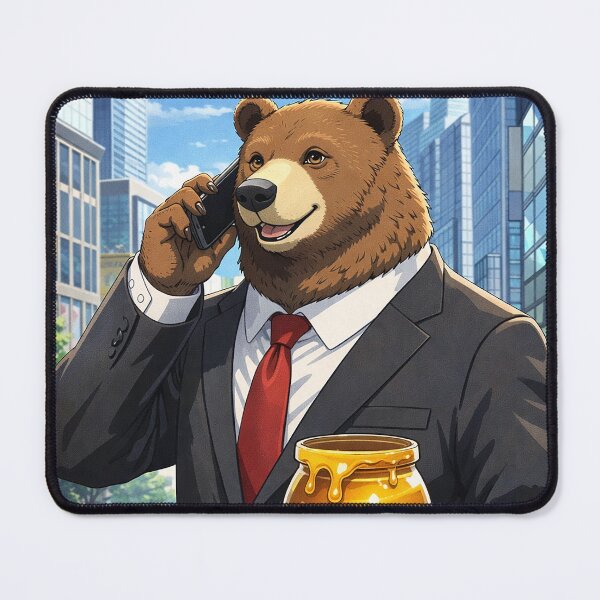 Item preview, Business Bear with Honey designed and sold by Green Sama.