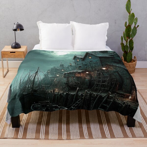 Item preview, Innsmouth Harbor - HP Lovecraft Cosmic Horror Artwork designed and sold by mistygate.