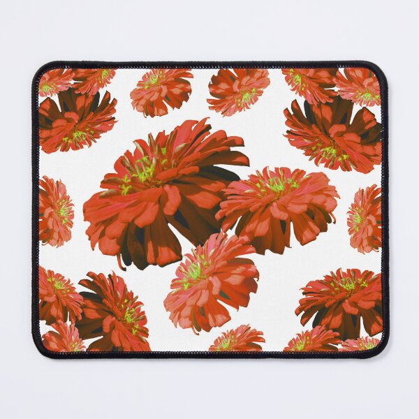 Item preview, Orange mums, orange floral pattern , orange flowers pattern , daisies, zinnia, cosmos designed and sold by hollycooper.