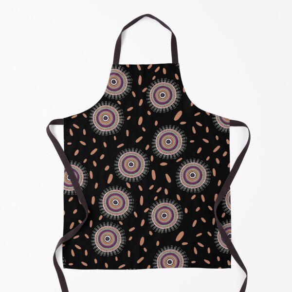 Item preview, Bohemian Sunburst with Hand-Painted Mandalas on black designed and sold by phatlizzardart.