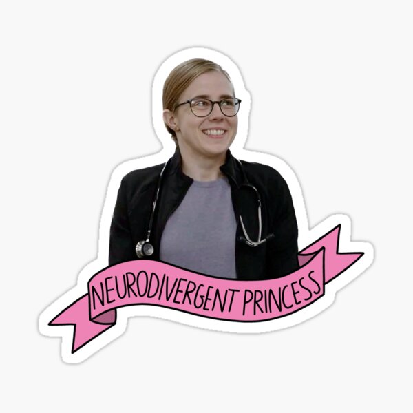 Mel King Neurodivergent Princess Glossy Sticker