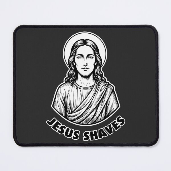 Item preview, Jesus Shaves Funny Grooming Barber Satire designed and sold by WAMTEES.