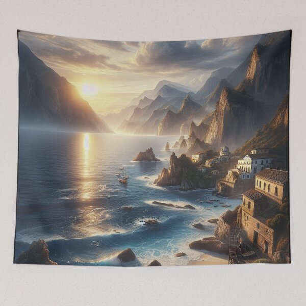Item preview, Seascape sunset designed and sold by ReneMM.