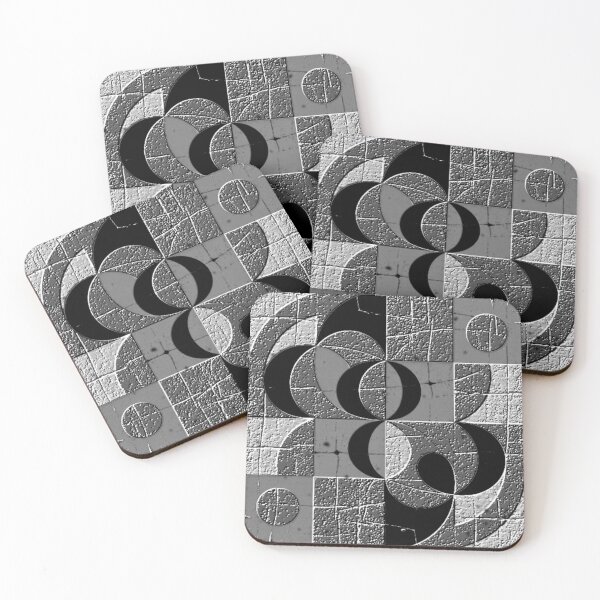 Item preview, numbers dark age black and white geometric abstract design designed and sold by SmashingDeals.