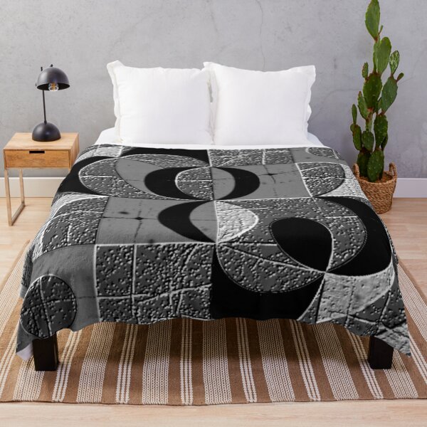Item preview, numbers dark age black and white geometric abstract design designed and sold by SmashingDeals.